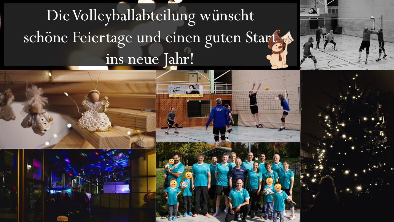 Weihnachtsgruß Volleyball